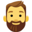 Bearded Person Emoji (Facebook)