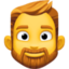 persoon met baard Emoji (Facebook)