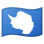 drapeau : Antarctique Emoji (Google)