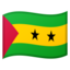 vlag: Sao Tomé en Principe Emoji (Google)