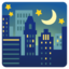 malam berbintang Emoji (Google)