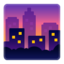 Cityscape At Dusk Emoji (Google)
