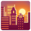 coucher de soleil Emoji (Google)