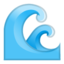 Water Wave Emoji (Google)