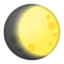 Waxing Gibbous Moon Emoji (Google)