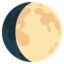 Waxing Gibbous Moon Emoji (Google)