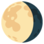 Waning Gibbous Moon Emoji (Google)