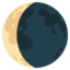 luna calante Emoji (Google)