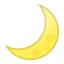 Crescent Moon Emoji (Google)