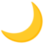 croissant de lune Emoji (Google)