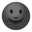 rosto da lua nova Emoji (Google)