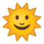 Sun With Face Emoji (Google)