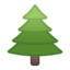 Evergreen Tree Emoji (Google)