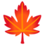 Maple Leaf Emoji (Google)