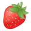 Strawberry Emoji (Google)