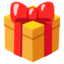 bungkusan hadiah Emoji (Google)