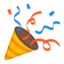 Party Popper Emoji (Google)