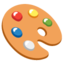 palette de peinture Emoji (Google)