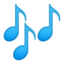 Musical Notes Emoji (Google)