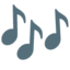 notes de musique Emoji (Google)