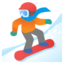 Snowboarder Emoji (Google)