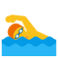 Person Swimming Emoji (Google)