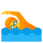 Person Swimming Emoji (Google)