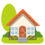 maison avec jardin Emoji (Google)