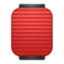 Red Paper Lantern Emoji (Google)