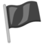 drapeau noir Emoji (Google)