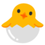 poussin qui éclôt Emoji (Google)