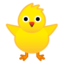 Front-Facing Baby Chick Emoji (Google)