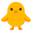 Front-Facing Baby Chick Emoji (Google)