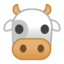 Cow Face Emoji (Google)
