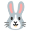 tête de lapin Emoji (Google)