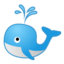 Spouting Whale Emoji (Google)