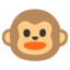 rosto de macaco Emoji (Google)