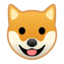 Dog Face Emoji (Google)
