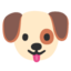 tête de chien Emoji (Google)