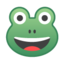 Frog Face Emoji (Google)