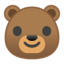 Bear Face Emoji (Google)