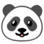 pandagezicht Emoji (Google)