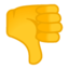 Thumbs Down Emoji (Google)