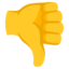 Thumbs Down Emoji (Google)