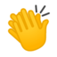 klappende handen Emoji (Google)