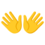 Open Hands Emoji (Google)