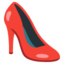 High-Heeled Shoe Emoji (Google)