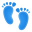 Footprints Emoji (Google)