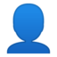 Bust In Silhouette Emoji (Google)