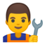 Man Mechanic Emoji (Google)